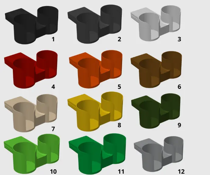 Choisis ta couleur Palette de couleur Porte-gobelet